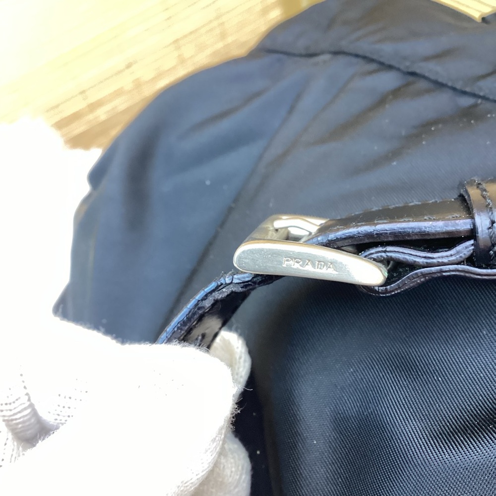 Prada Black Nylon Backpack Medium - image 12